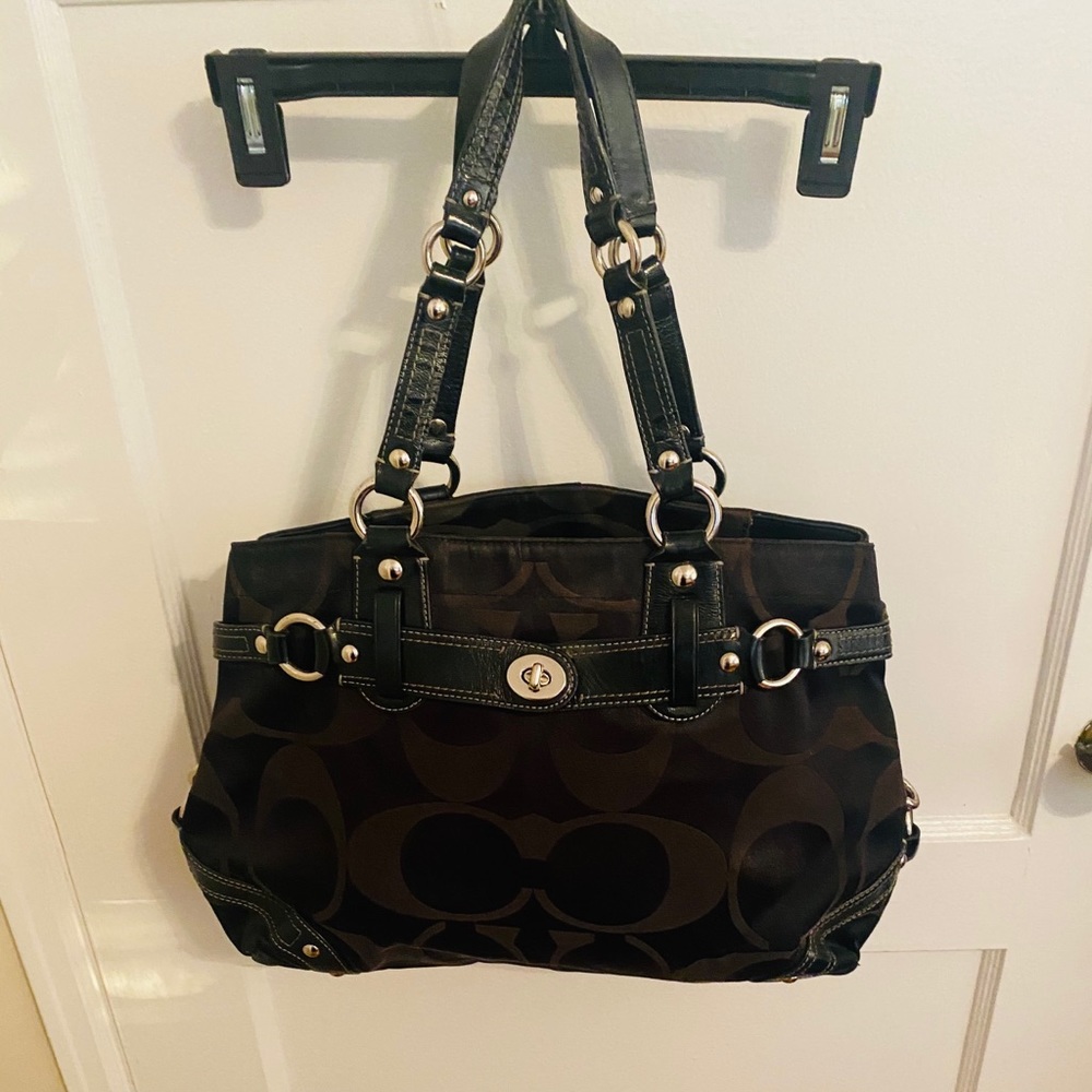 Coach Black Hobo Large purse
